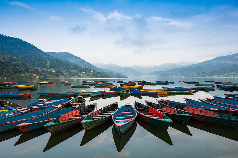 Phewa lake Photograph by Det-anan Sunonethong