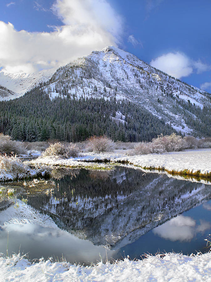 Phi Kappa Mountain Reflected In River Photograph by Tim Fitzharris