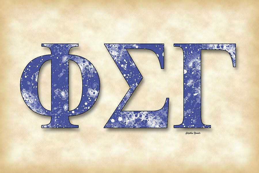 Phi Sigma Gamma - Parchment Digital Art by Stephen Younts