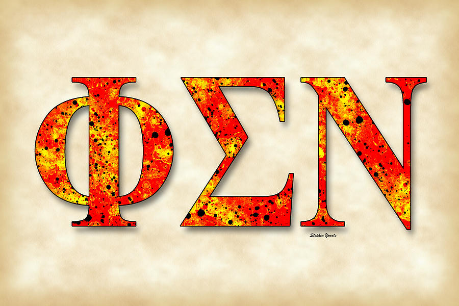 Phi Sigma Nu - Parchment Digital Art by Stephen Younts