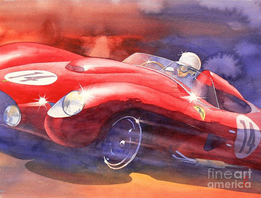 Car Painting - Phil Hill by Robert Hooper