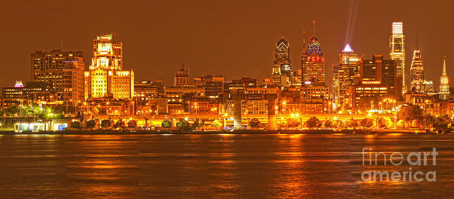 Philadelphia Across The Delaware Photograph by Adam Jewell