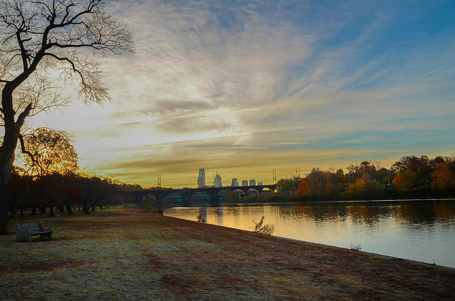Philadelphia Photograph - Philadelphia along the Schuylkill River at Sunrise by Bill Cannon
