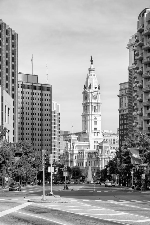 Black And White Photograph - Philadelphia City Hall by Klm Studioline