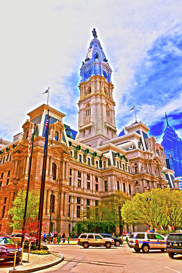 Philadelphia City Hall - HDR Photograph by Lou Ford