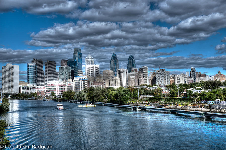 Philadelphia Cityscape Photograph - Philadelphia  Cityscape 1 by Constantin Raducan