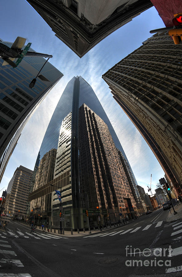 Philadelphia Photograph - Philadelphia Comcast Tower Reflections by Mark Ayzenberg