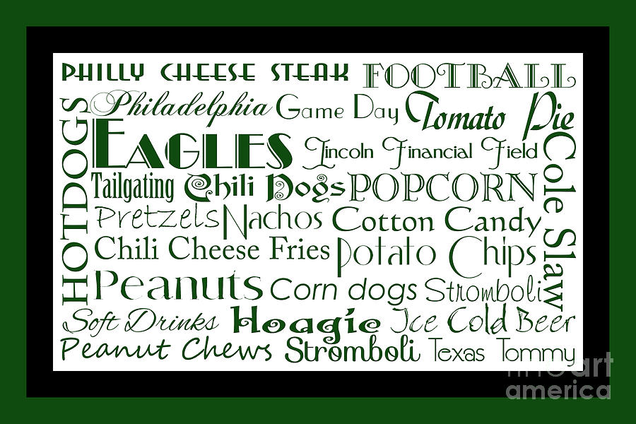 Philadelphia Eagles Game Day Food 2 Digital Art by Andee Design