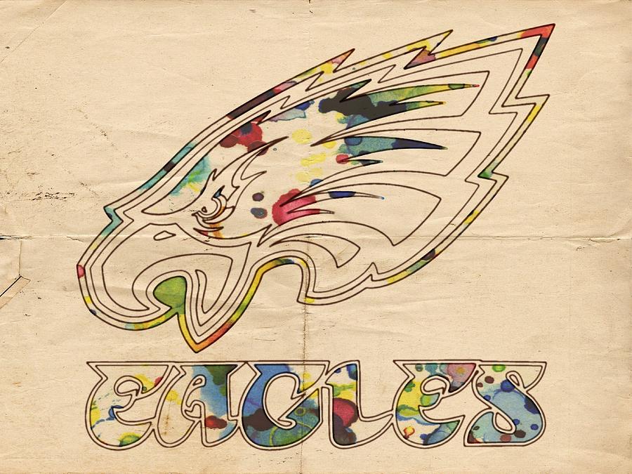 Philadelphia Eagles Logo Art by Florian Rodarte