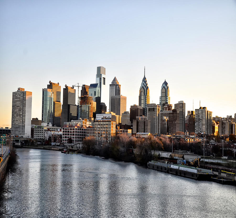 Philadelphia in the Morning Light Photograph by Bill Cannon