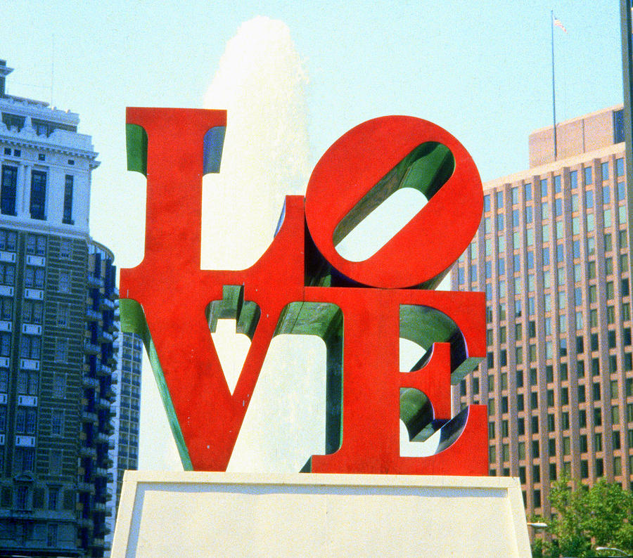 Philadelphia Love Sculpture  Photograph by Gordon James