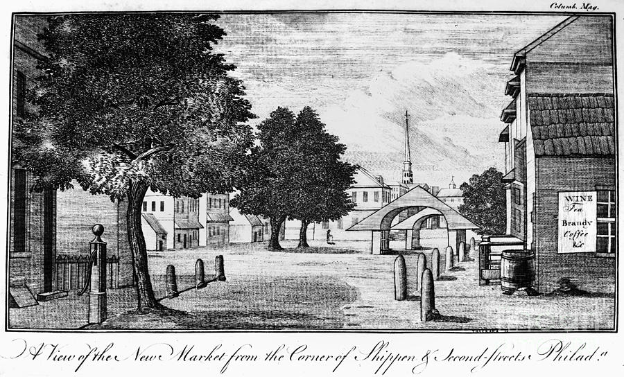 Philadelphia Market, 1788 Photograph by Granger