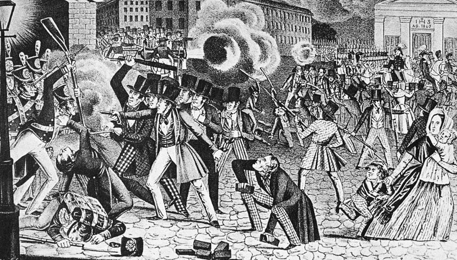 Philadelphia Nativist Riot Painting by Granger