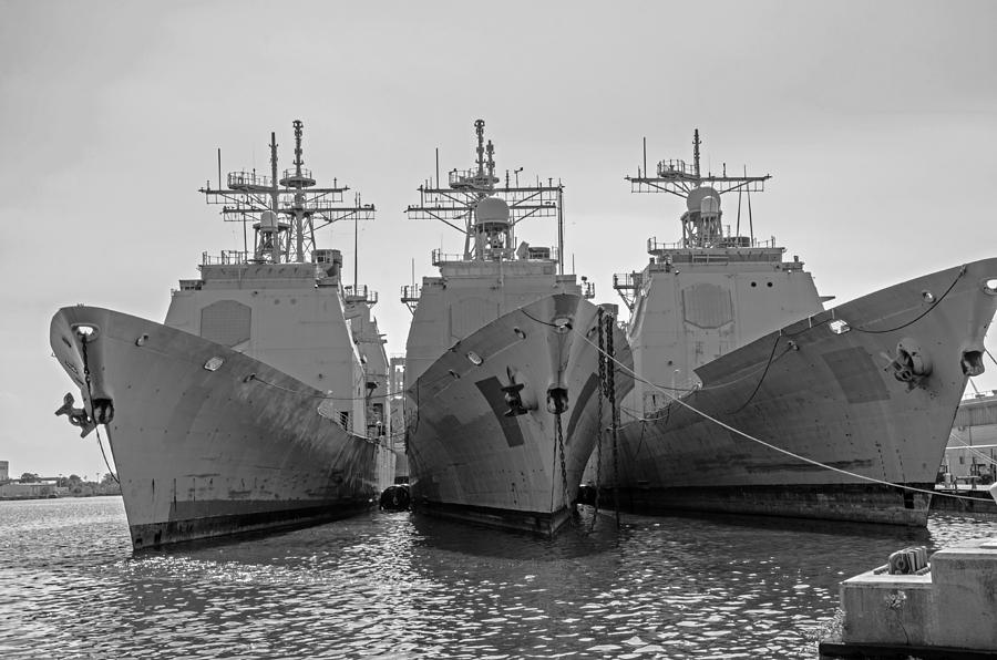 Philadelphia Navy Yard B - W Photograph