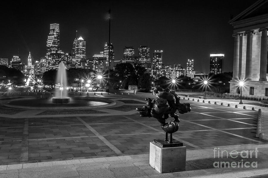 Philadelphia Skyline At Night Photograph