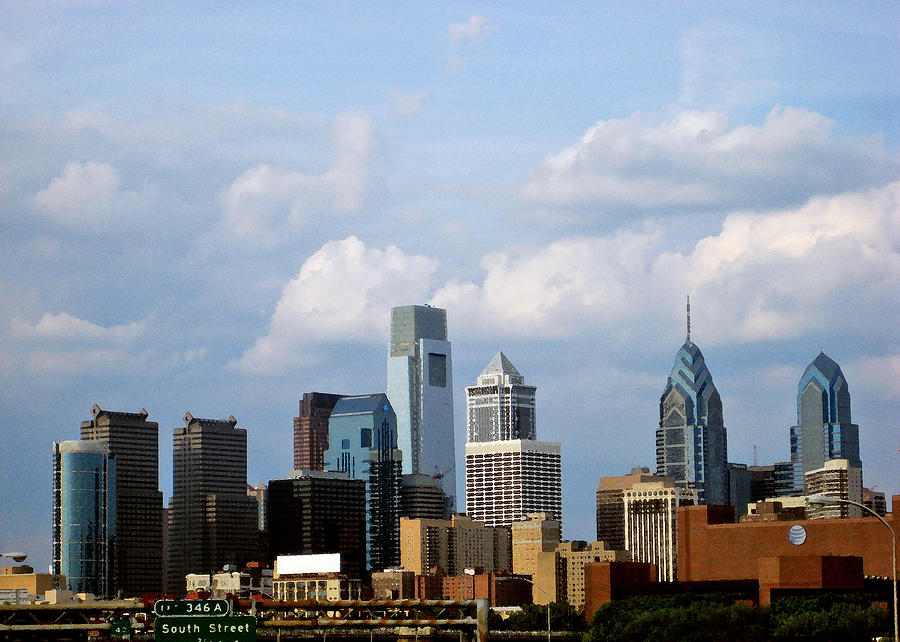 Philadelphia Skyline Digital Art by George Lodge | Fine Art America