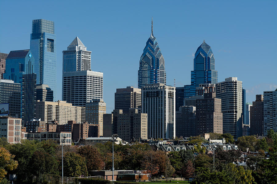 Philadelphia Skyline Photograph by William Jobes