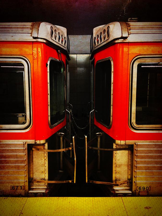 Philadelphia - Subway Face Off Photograph by Richard Reeve