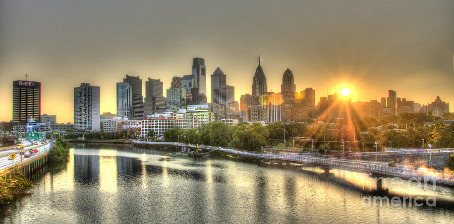 Philadelphia Photograph - Philadelphia Sunrise by Mark Ayzenberg