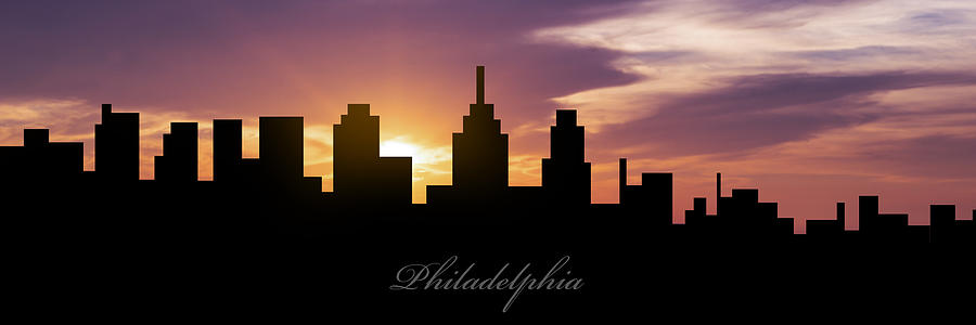 Philadelphia Photograph - Philadelphia Sunset by Aged Pixel