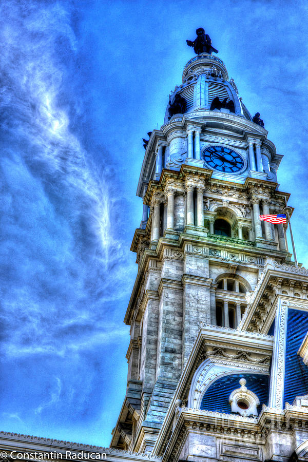 Philadelphia William Penn On Top Of City Hall 1 Photograph By