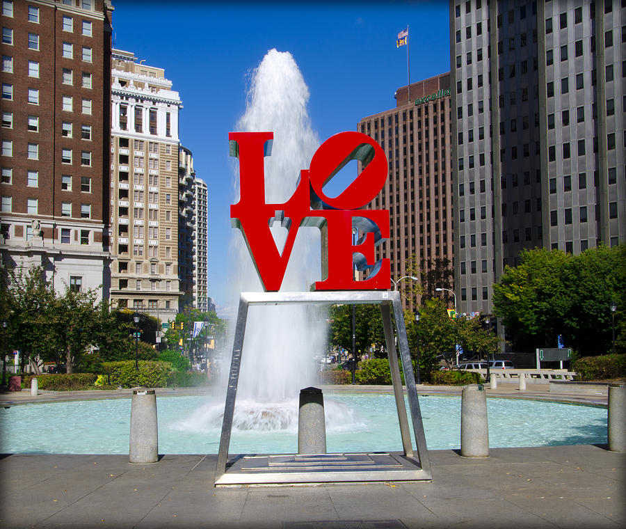 Philadelphia's Love Park Photograph by Bill Cannon - Fine Art America