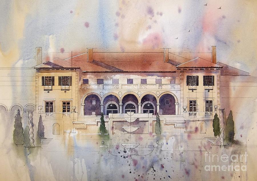 Philbrook Museum Tulsa Painting by Micheal Jones