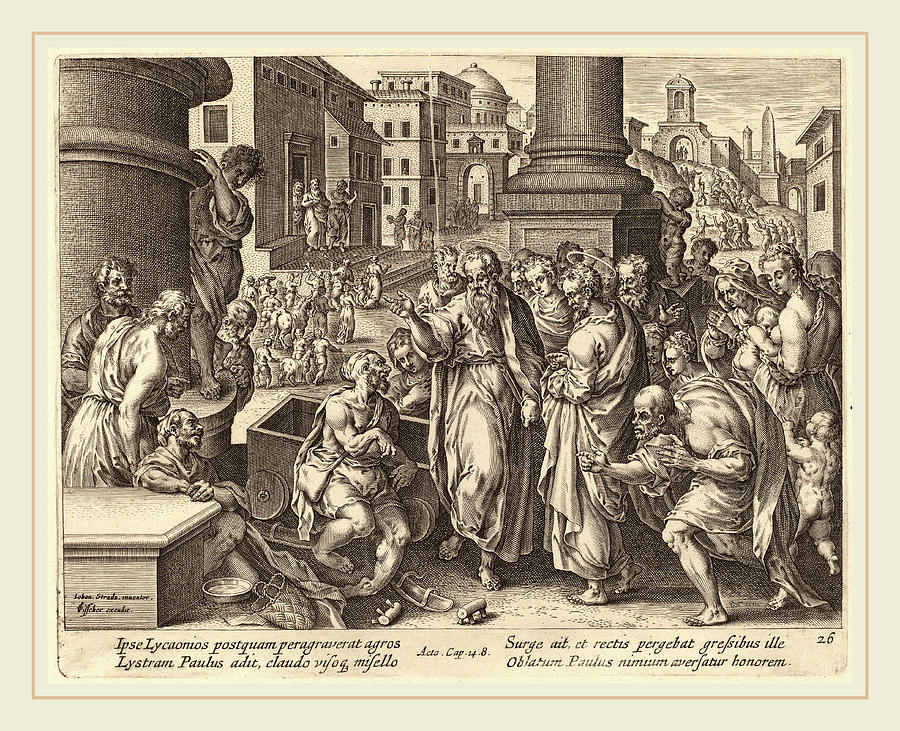 Jan Van Der Straet Drawing - Philip Galle After Jan Van Der Straet Flemish by Litz Collection