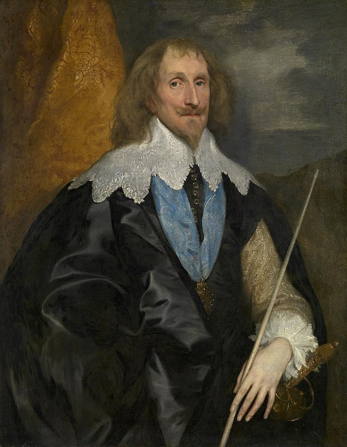 Philip Herbert Painting by Anthony van Dyck