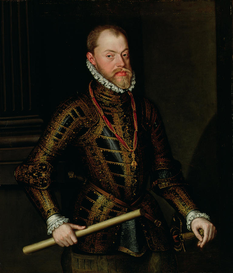 Philip II Of Spain C.1570 Painting by Alonso Sanchez Coello