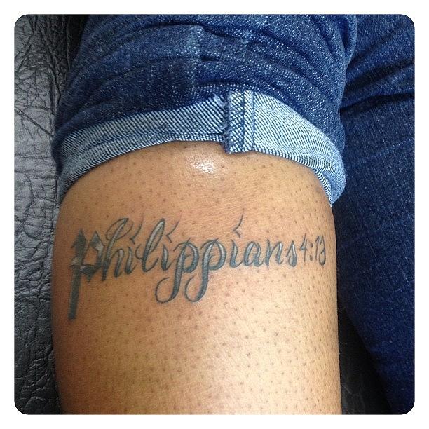 philippians 4:13 wrist tattoo
