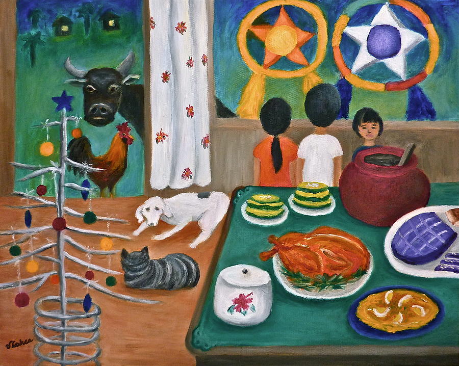 Christmas Painting - Philippine Christmas 2 by Victoria Lakes