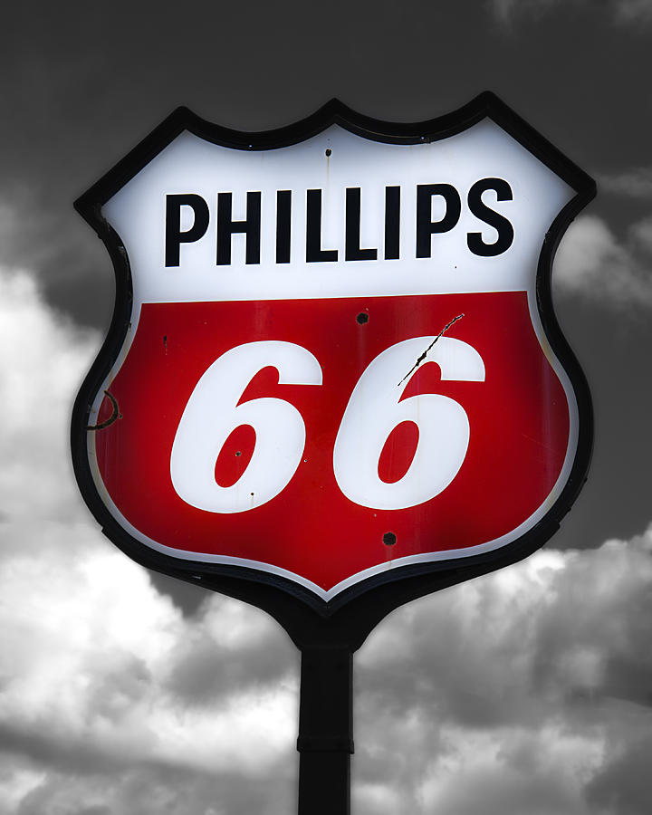 Phillips 66 Shield Photograph by Steve Hurt