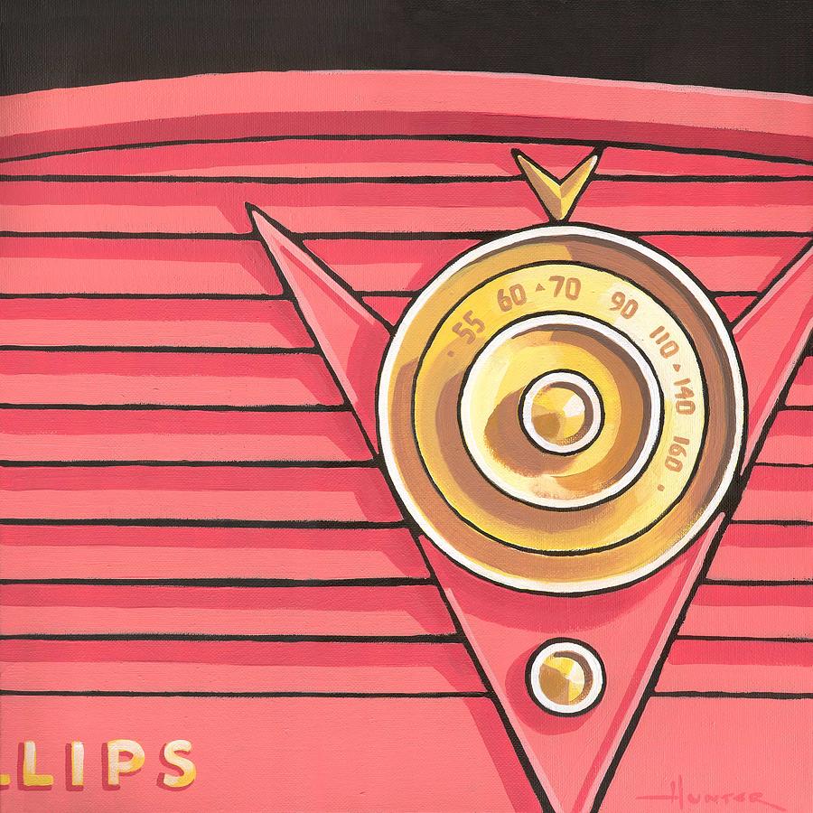 Phillips Radio - coral Painting by Larry Hunter