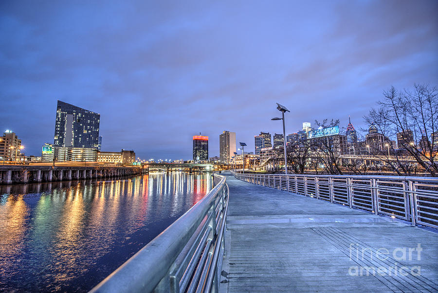 Philadelphia Photograph - Philly Skyline - Colors of the Riverwalk by Mark Ayzenberg