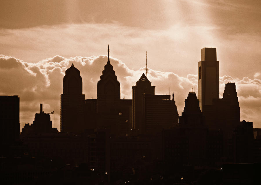 Philly Skyline Photograph by Dark Whimsy