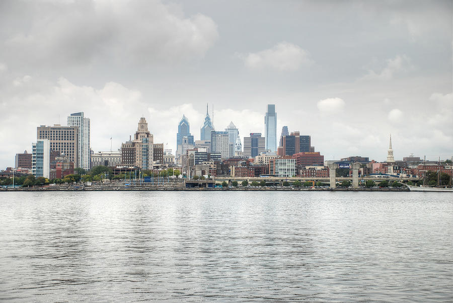 Philly Skyline Photograph by Jennifer Ancker