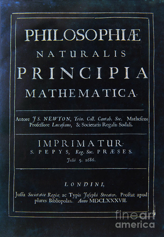Principia Mathematica Painting - Philosophiae Naturalis Principia Mathematica by Celestial Images