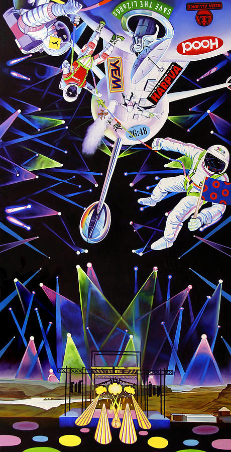 Phish-The Gorge a Space Jam Painting by Joshua Morton