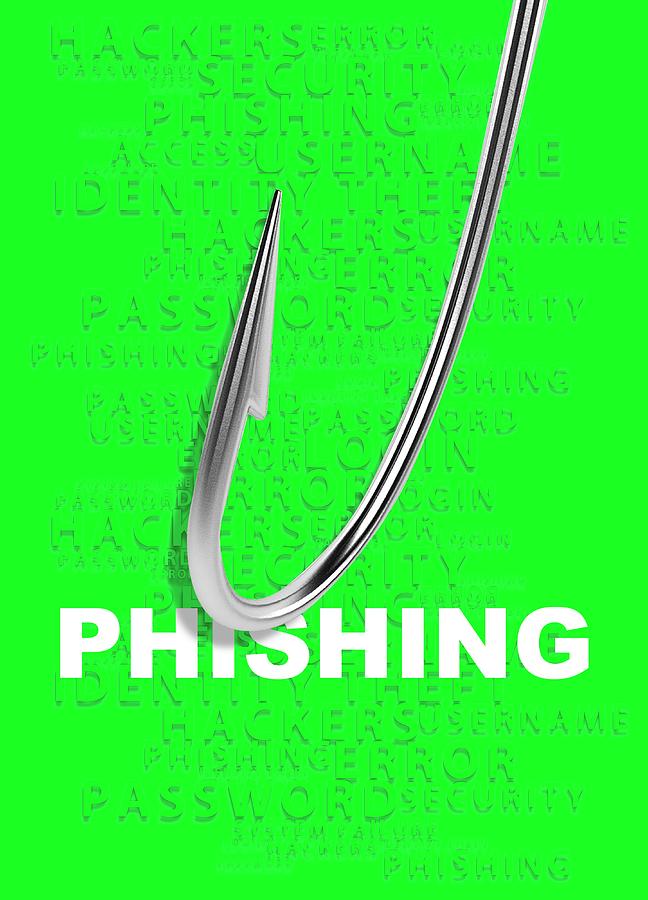 Phishing Concept Photograph by Victor Habbick Visions/science Photo Library