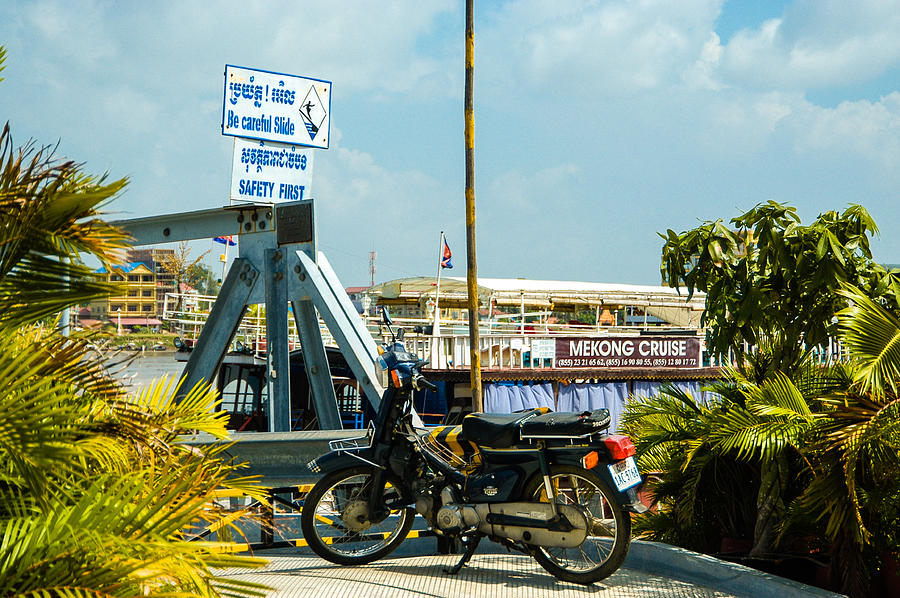 Phnom Penh Harbour Photograph by Mark Llewellyn