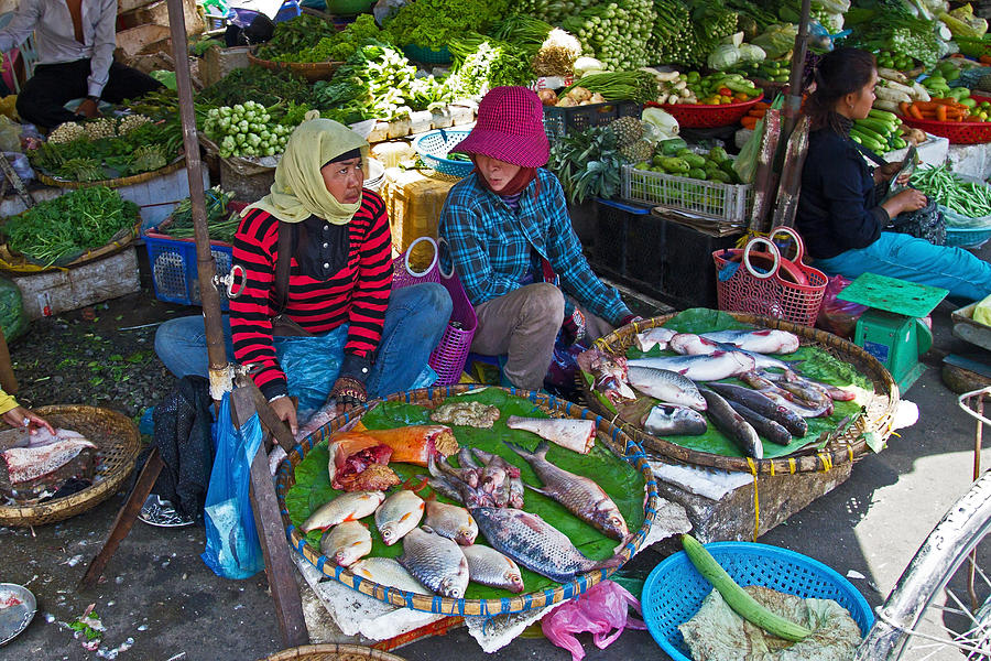 Phnom Penh market Photograph by David Freuthal