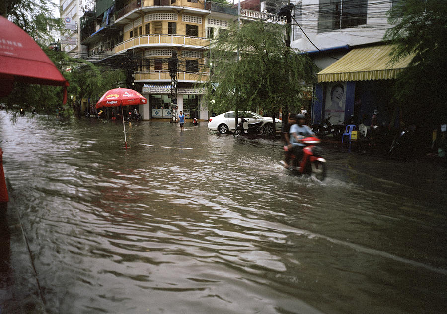 Phnom Penh Monsoon Weather Photograph by Shaun Higson