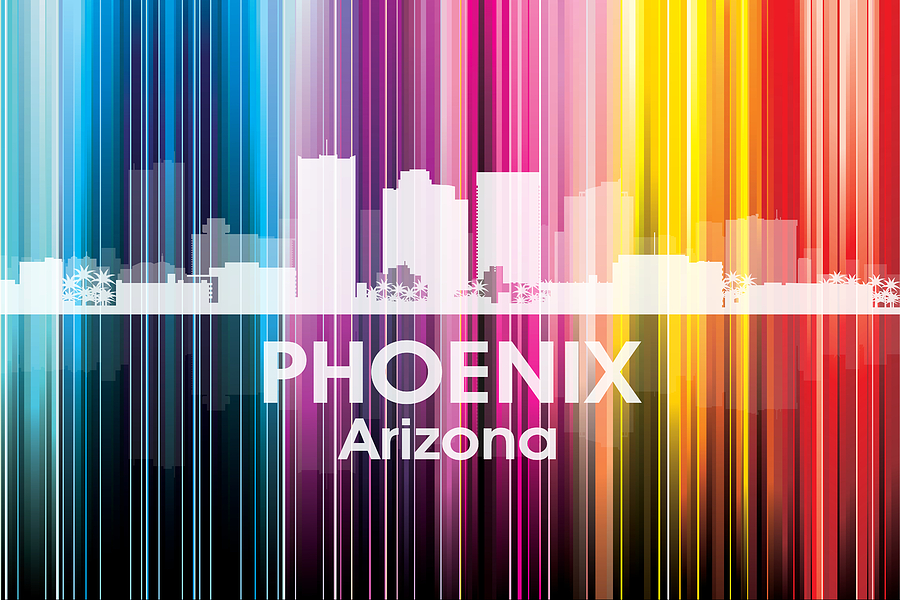 Phoenix AZ 2 Mixed Media by Angelina Tamez