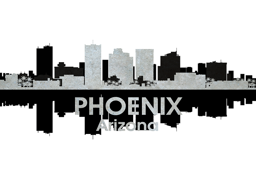 Phoenix AZ 4 Mixed Media by Angelina Tamez