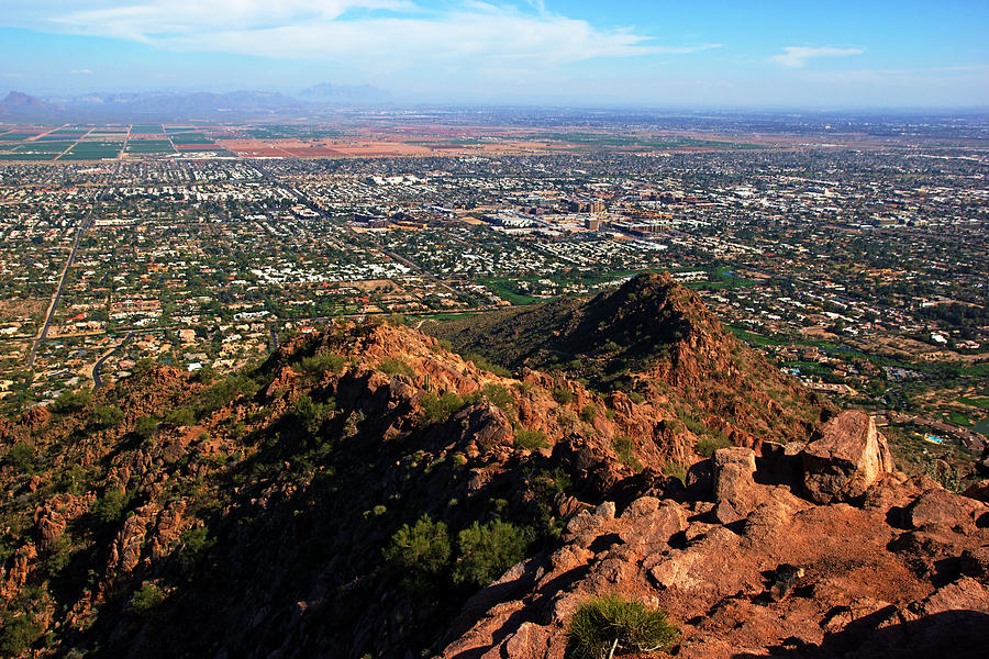 Phoenix View from Camelback Photograph by Daniel Woodrum
