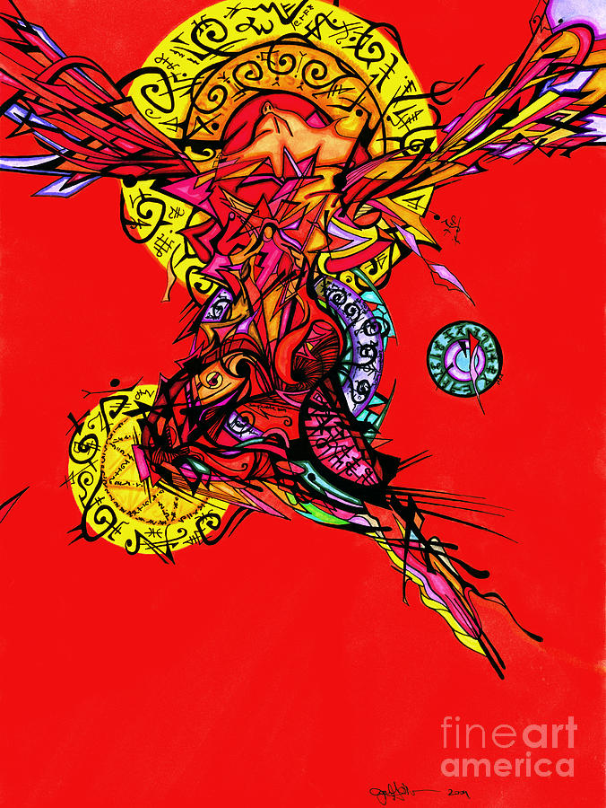 Phoenix Woman  Drawing by Joey Gonzalez