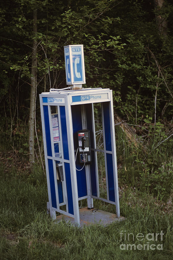 Phone booth dismantled Photograph by Jim Corwin