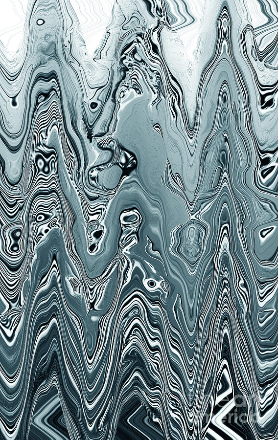 Phone Case Silvery Abstract 7 Digital Art by Gabriele Pomykaj