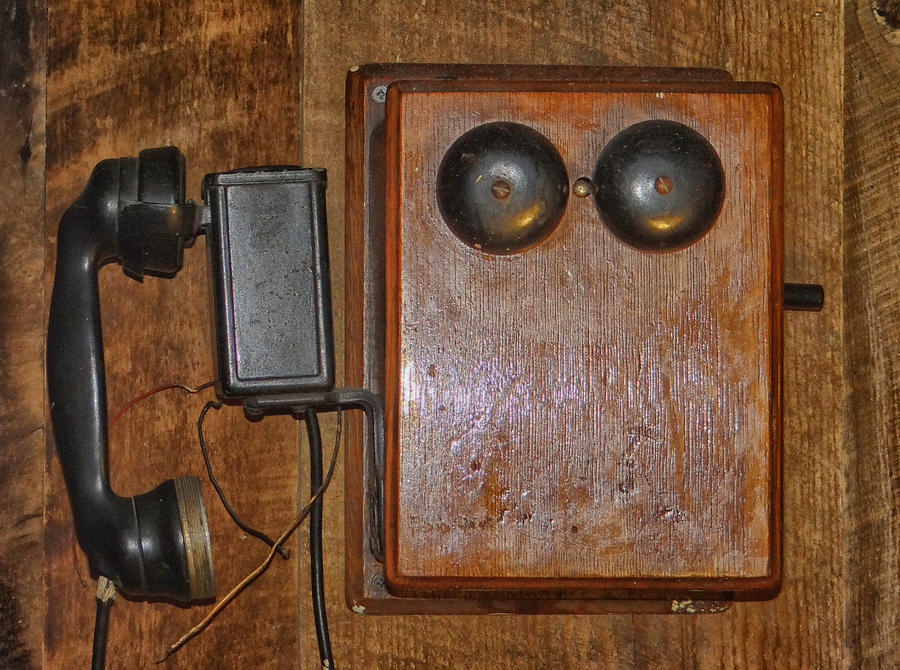 Vintage Photograph - Phone by Dennis Dugan